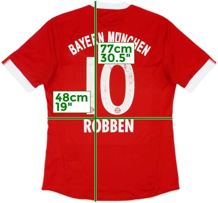 2009-10 Bayern Munich Home Shirt Robben #10 - 5/10 - (M)