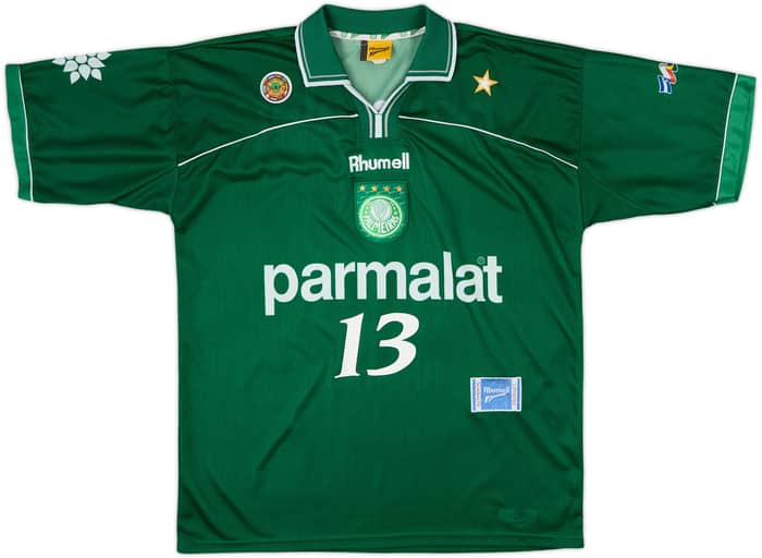 1999 Palmeiras Home Shirt #13 - 8/10 - (XL)