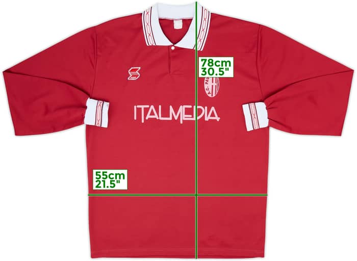 1994-95 Pavia Home L/S Shirt #8 - 8/10 - (L)