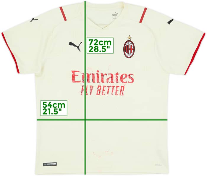 2021-22 AC Milan Away Shirt - 4/10 - (L)