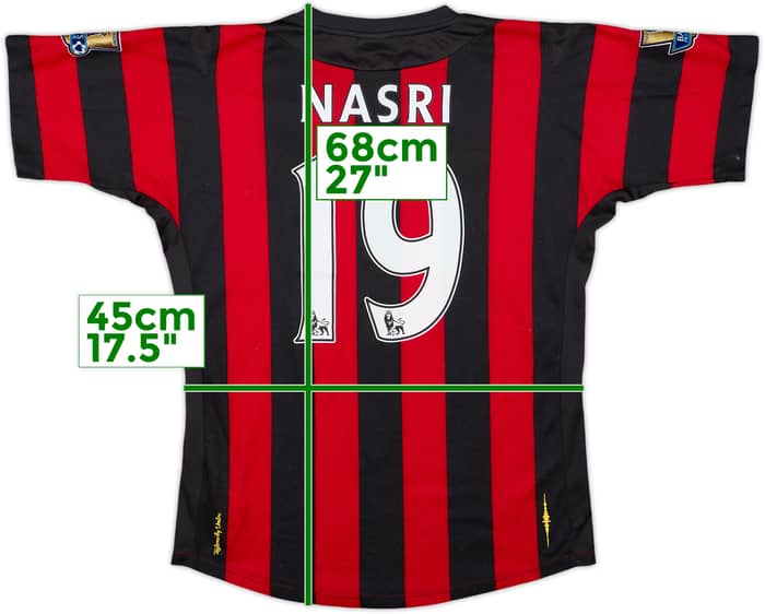 Camiseta de visitante del Manchester City 2011-12 Nasri #19 - 7/10 - (S)