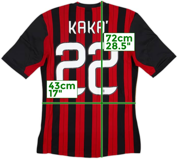 2013-14 AC Milan Home Shirt Kaka #22 - 10/10 - (S)