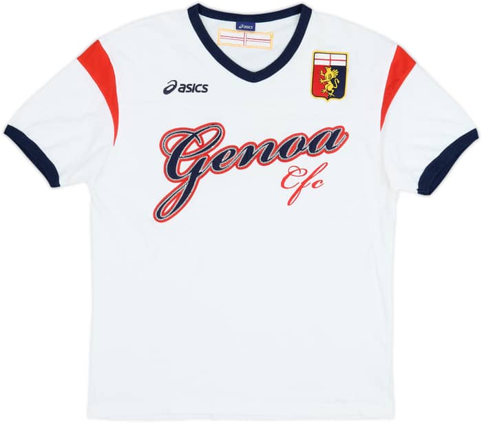 Camiseta de algodón Asics del Genoa 2008-09 - 8/10 - (XL)