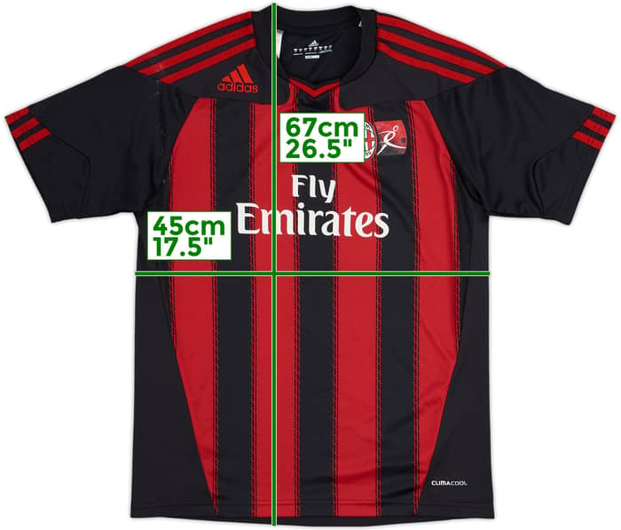 2011-12 AC Milan adidas Youth Camp Training Shirt - 4/10 - (XS)