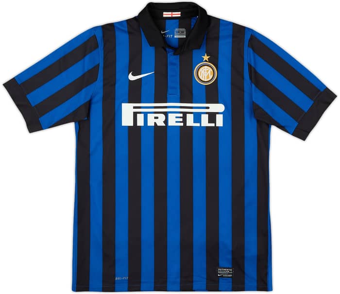 2011-12 Inter Milan Home Shirt Zanetti #4 - 6/10 - (XL.Boys)