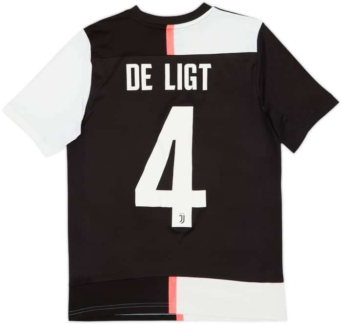 2019-20 Juventus Home Shirt De Ligt #4 - 5/10 - (L.Boys)