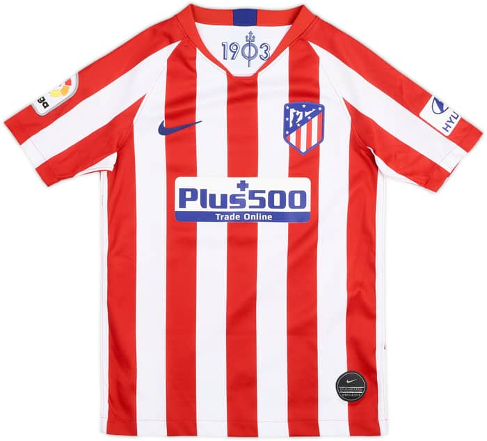 2019-20 Atletico Madrid Home Shirt Joao Felix #7 - 9/10 - (S.Boys)