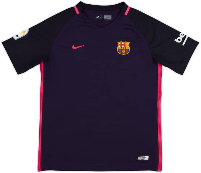2016-17 Barcelona Away Shirt Messi #10 - 10/10 - (XL.Boys)