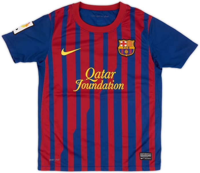 2011-12 Barcelona Home Shirt - 4/10 - (S.Boys)