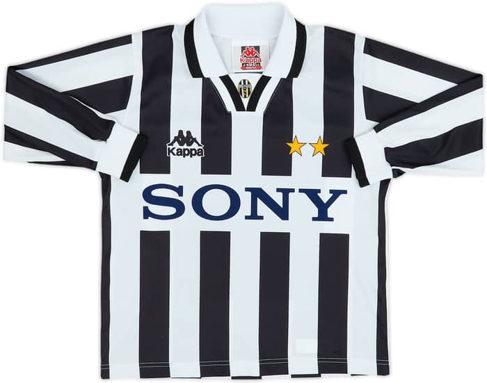 1995-97 Juventus Basic Home L/S Shirt - 8/10 - (S.Boys)