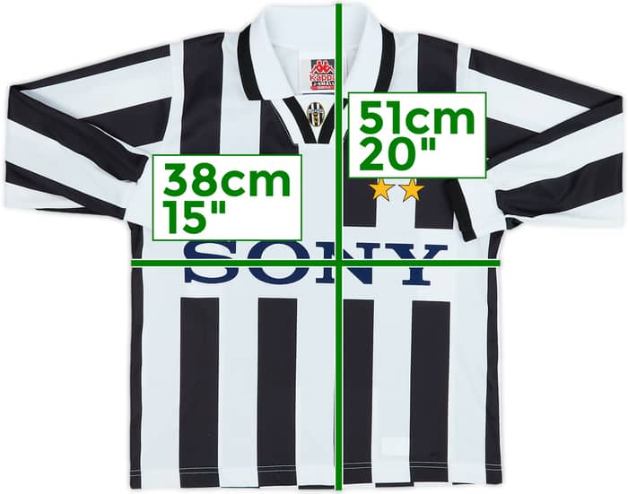 1995-97 Juventus Basic Home L/S Shirt - 8/10 - (S.Boys)