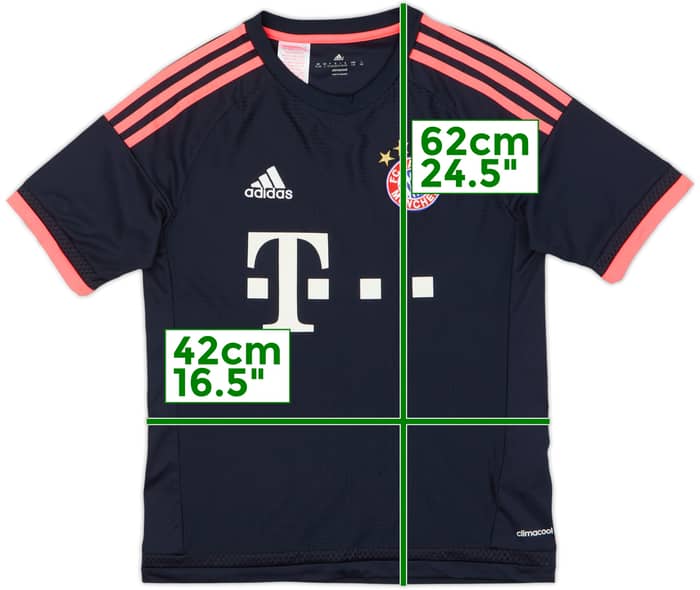 2015-16 Bayern Munich Third Shirt - 6/10 - (L.Boys)