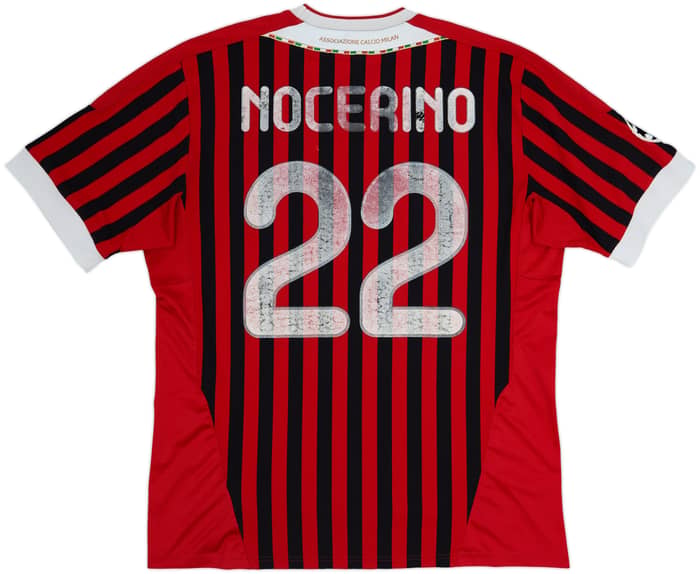 2011-12 AC Milan Home Shirt Nocerino #22 - 4/10 - (L)