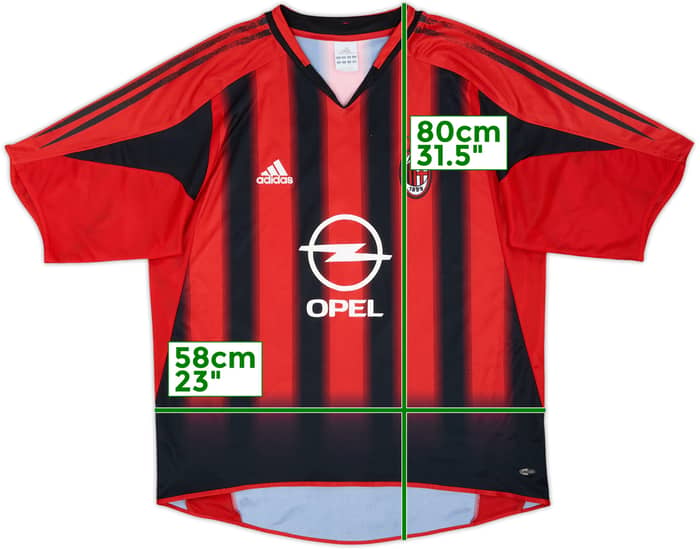 2004-05 AC Milan Home Shirt - 4/10 - (L)