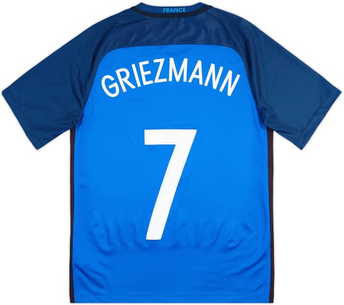 2016-17 France Home Shirt Griezmann #7 - 9/10 - (S)