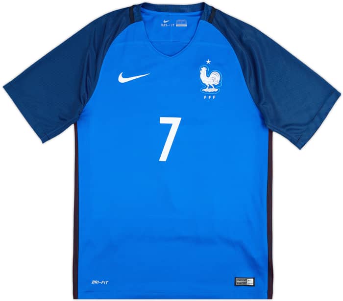 2016-17 France Home Shirt Griezmann #7 - 9/10 - (S)