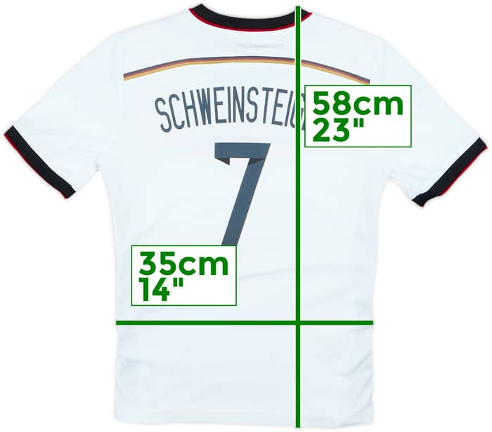 2014-15 Germany Home Shirt Schweinsteiger #7 - 9/10 - (M.Boys)