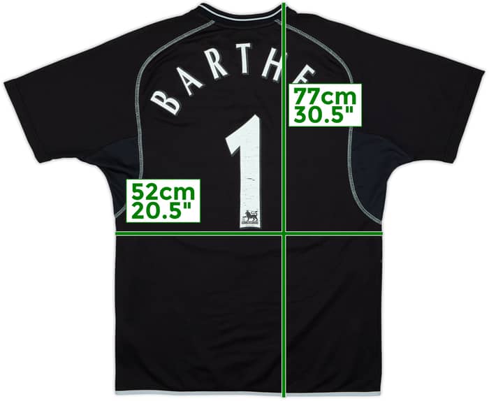 2000-02 Manchester United GK S/S Shirt Barthez #1 - 6/10 - (M)