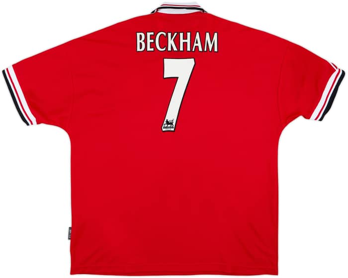 1998-00 Manchester United Camiseta Local Beckham #7 - 8/10 - (XXL)