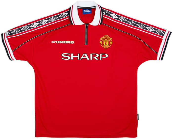 1998-00 Manchester United Camiseta Local Beckham #7 - 8/10 - (XXL)