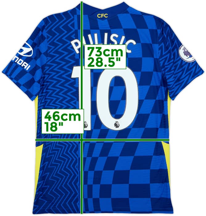 Camiseta auténtica de local del Chelsea 2021-22 Pulisic #10 - 6/10 - (M)