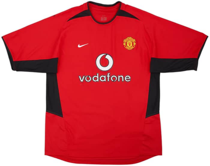 2002-04 Manchester United Home Shirt - 4/10 - (L)