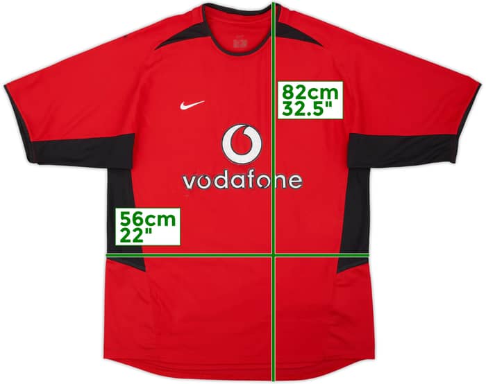 2002-04 Manchester United Home Shirt - 4/10 - (L)