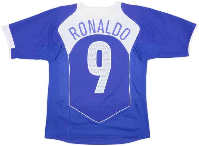 2004-06 Brazil Away Shirt Ronaldo #9 - 7/10 - (S)