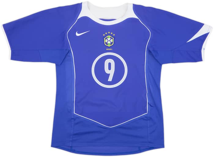 2004-06 Brazil Away Shirt Ronaldo #9 - 7/10 - (S)