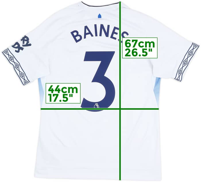 2018-19 Everton Third Shirt Baines #3 - 7/10 - (S)