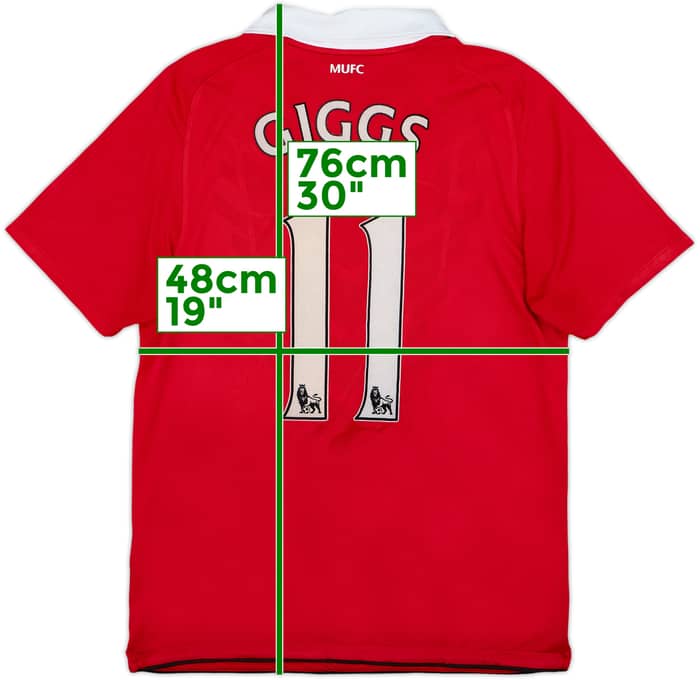 2010-11 Manchester United Home Shirt Giggs #11 - 6/10 - (M)