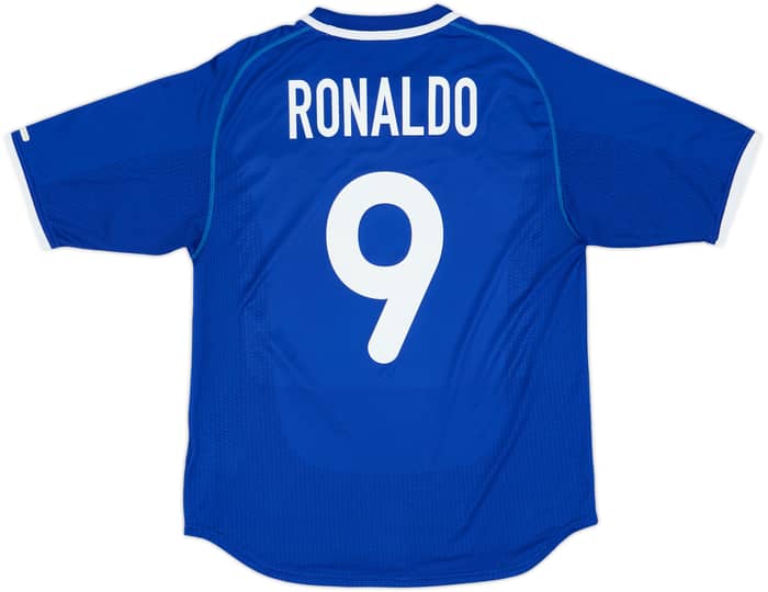 2000-02 Brazil Away Shirt Ronaldo #9 - 8/10 - (M)