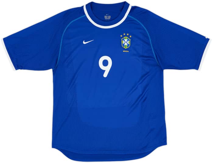 2000-02 Brazil Away Shirt Ronaldo #9 - 8/10 - (M)