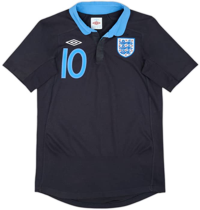 2011-12 England Away Shirt Rooney #10 - 9/10 - (XL.Boys)