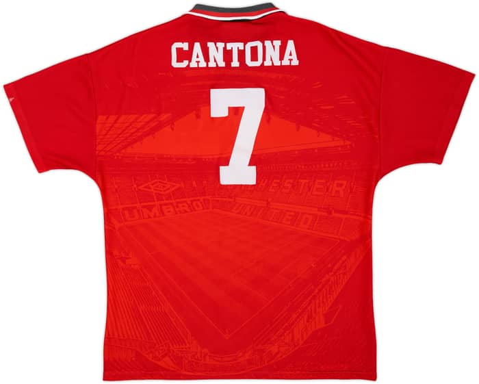 1994-96 Manchester United Home Shirt Cantona #7 - 6/10 - (L)