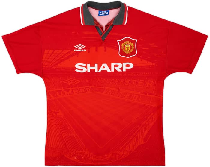 1994-96 Manchester United Home Shirt Cantona #7 - 6/10 - (L)