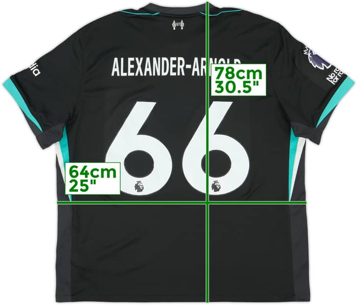 2024-25 Liverpool Away Shirt Alexander-Arnold #66 - 8/10 - (XXL)