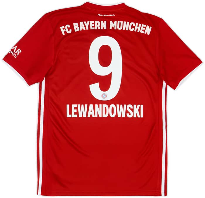 2020-21 Bayern Munich Home Shirt Lewandowski #9 - 6/10 - (M)