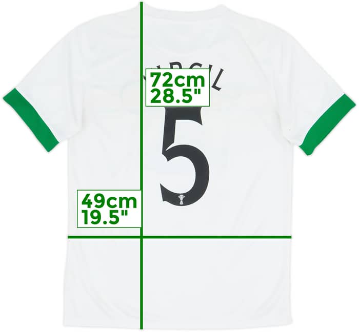 2014-15 Celtic Camiseta Tercera Europea Virgil #5 - 6/10 - (M)