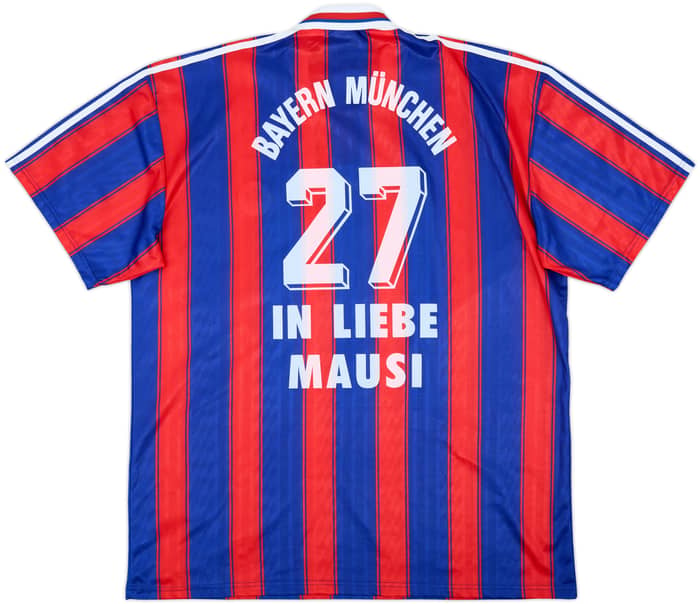 1995-97 Bayern Munich Home Shirt In Liebe Mausi #27 - 9/10 - (XXL)