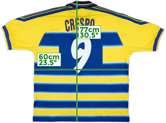 1999-00 Parma Home Shirt Crespo #9 - 8/10 - (XL)