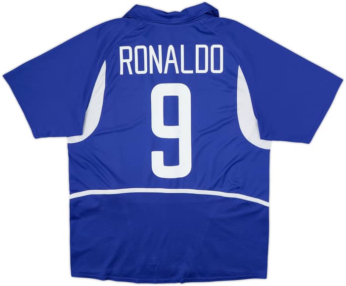 2002-04 Brazil Away Shirt Ronaldo #9 - 8/10 - (L)