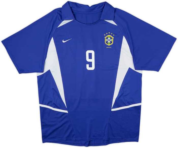 2002-04 Brazil Away Shirt Ronaldo #9 - 8/10 - (L)