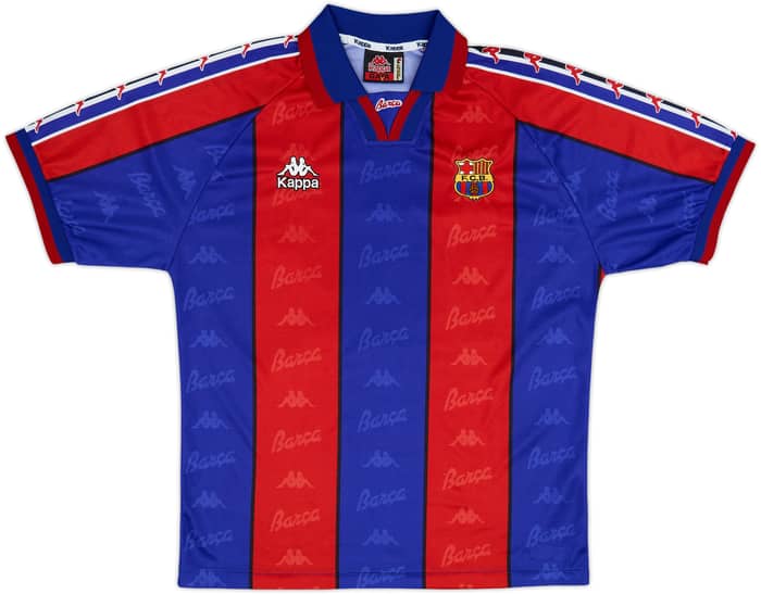 1995-97 Barcelona Home Shirt - 8/10 - (L)
