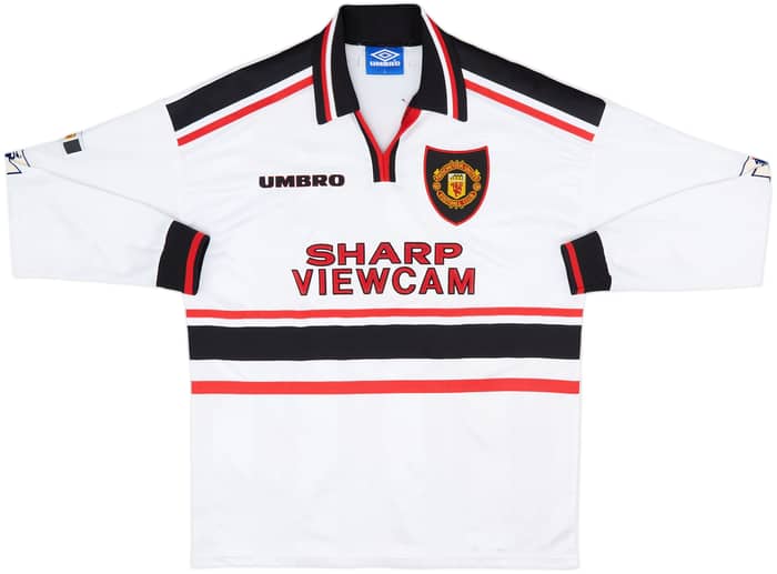 1997-99 Manchester United Away L/S Shirt #20 - 7/10 - (L)