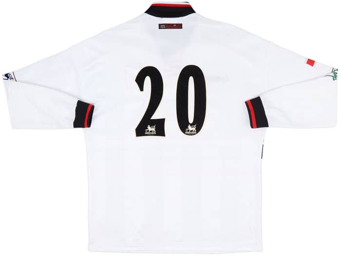 1997-99 Manchester United Away L/S Shirt #20 - 7/10 - (L)
