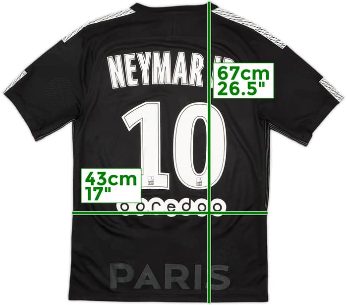 2017-18 Paris Saint-Germain Third Shirt Neymar Jr #10 - 10/10 - (S)