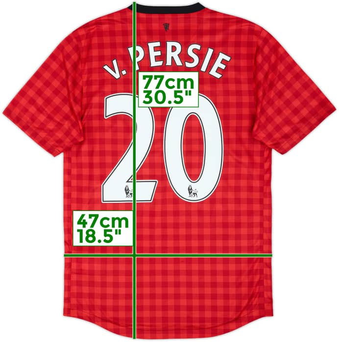 2012-13 Manchester United Camiseta Local v.Persie #20 - 8/10 - (S)