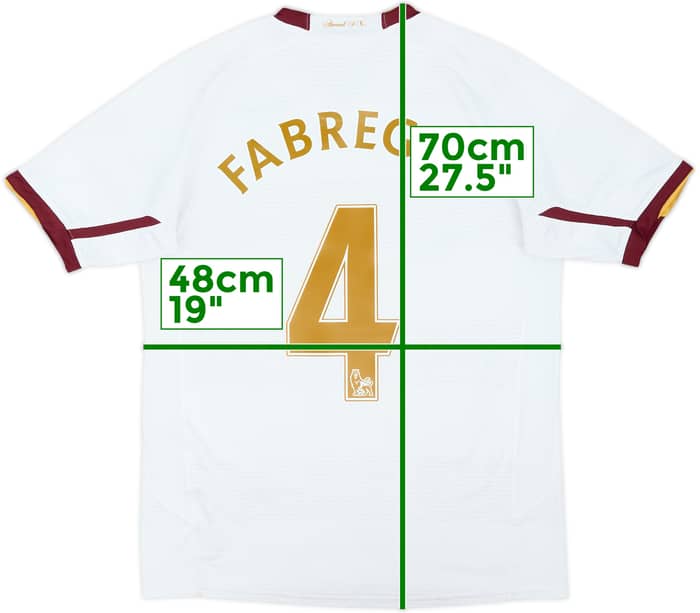 2007-08 Arsenal Away Shirt Fabregas #4 - 7/10 - (XL.Boys)