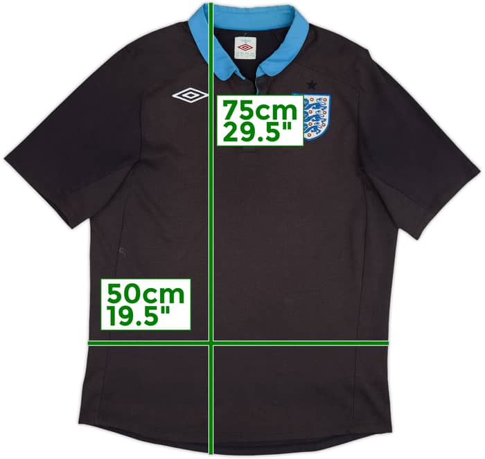 Camiseta de visitante de Inglaterra 2011-12 - 5/10 - (L)